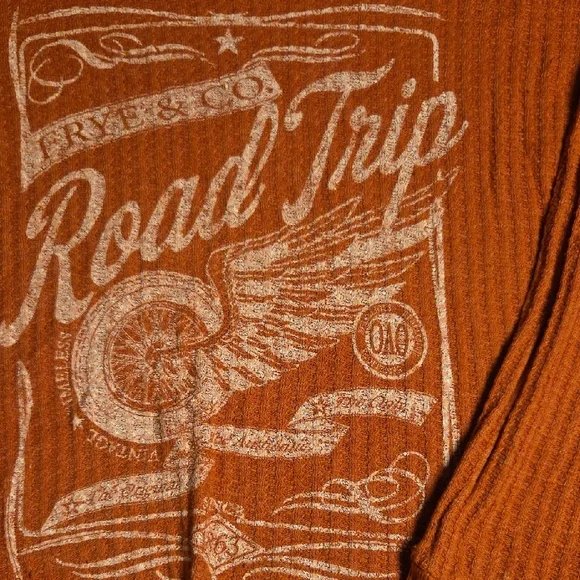 FRYE AND CO. Rust Graphic Long Sleeve Top - Picture 3 of 5
